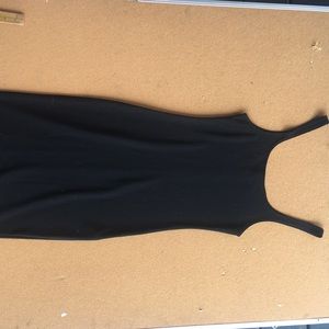 Black midi dress